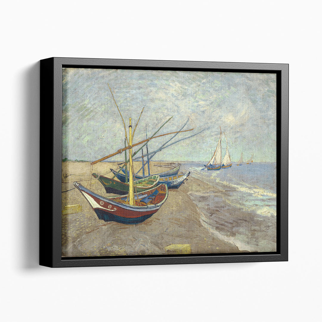 Fishing Boats on the Beach at Saintes-Maries, 1888 - Canvas Print Wall Art