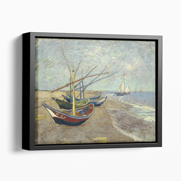 Fishing Boats on the Beach at Saintes-Maries, 1888 - Canvas Print Wall Art