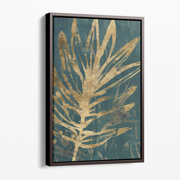 Burnished Jungle Leaves I - Canvas Print Wall Art