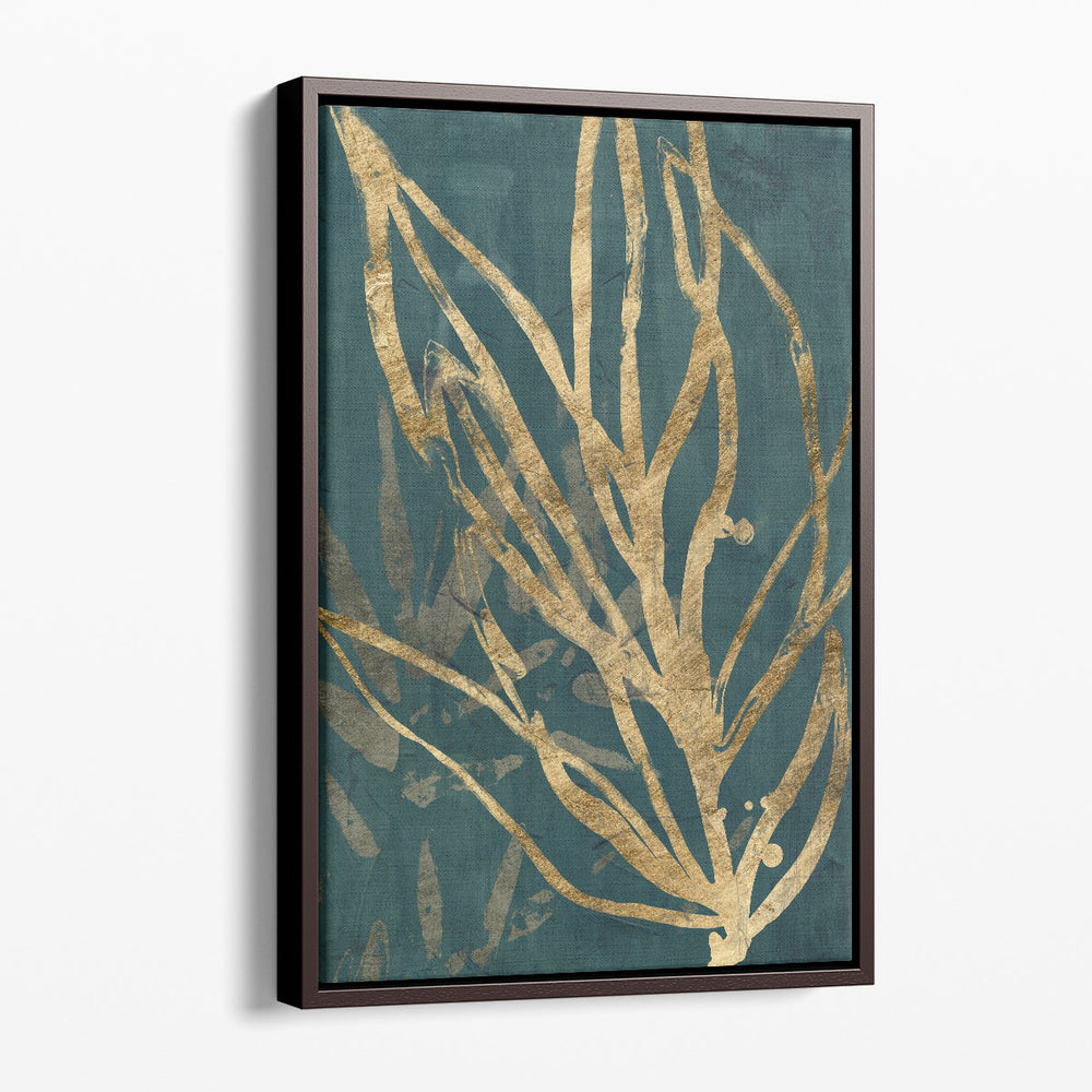 Burnished Jungle Leaves II - Canvas Print Wall Art