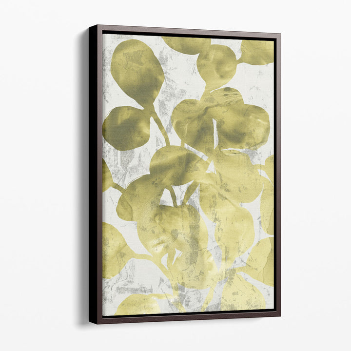 Green Leaf Shimmer I - Canvas Print Wall Art