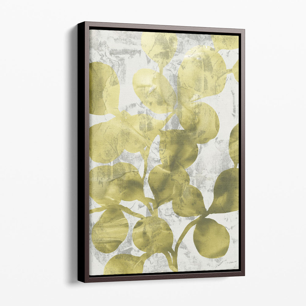 Green Leaf Shimmer II - Canvas Print Wall Art