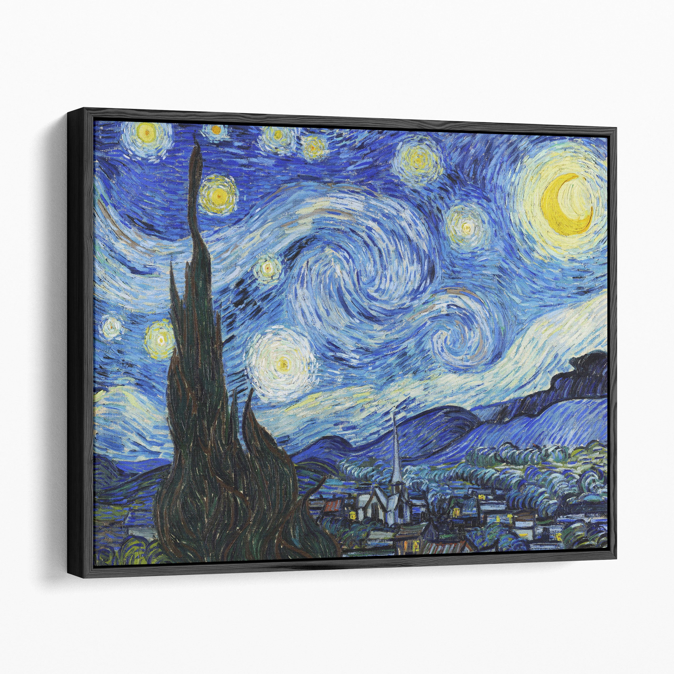 Starry Night, 1889 | Vincent van Gogh | Canvas Art – Framed Flair