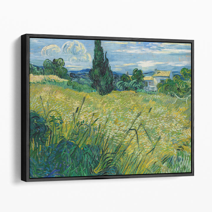 Green landscape wall art for farmhouse setting
