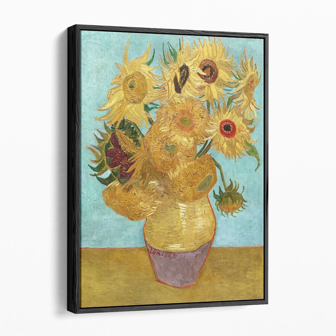 Vase with Twelve Sunflowers, 1888–1889 - Canvas Print Wall Art