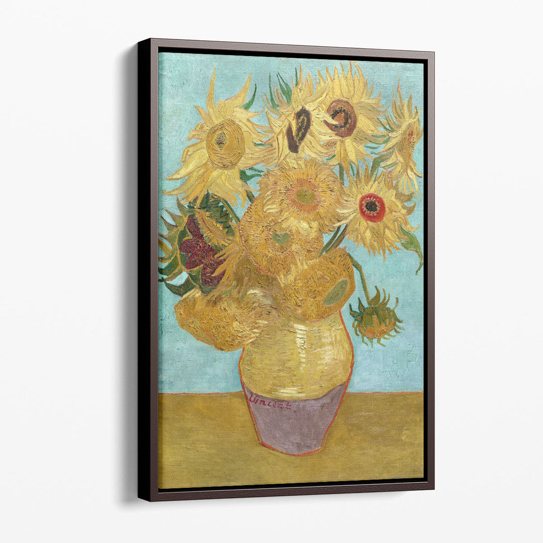 Vase with Twelve Sunflowers, 1888–1889 - Canvas Print Wall Art