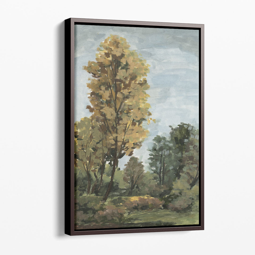 Ochre Autumn Meadow I - Canvas Print Wall Art