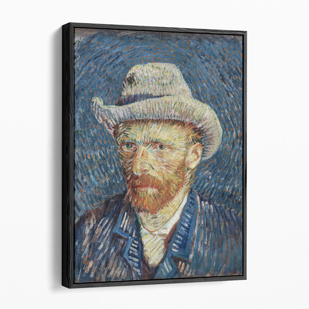 Vincent Van Gogh's Self-Portrait with Grey Felt Hat, 1887 - Canvas Print Wall Art