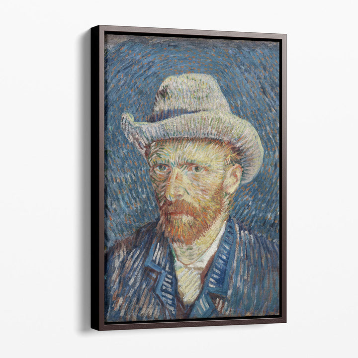 Vincent Van Gogh's Self-Portrait with Grey Felt Hat, 1887 - Canvas Print Wall Art