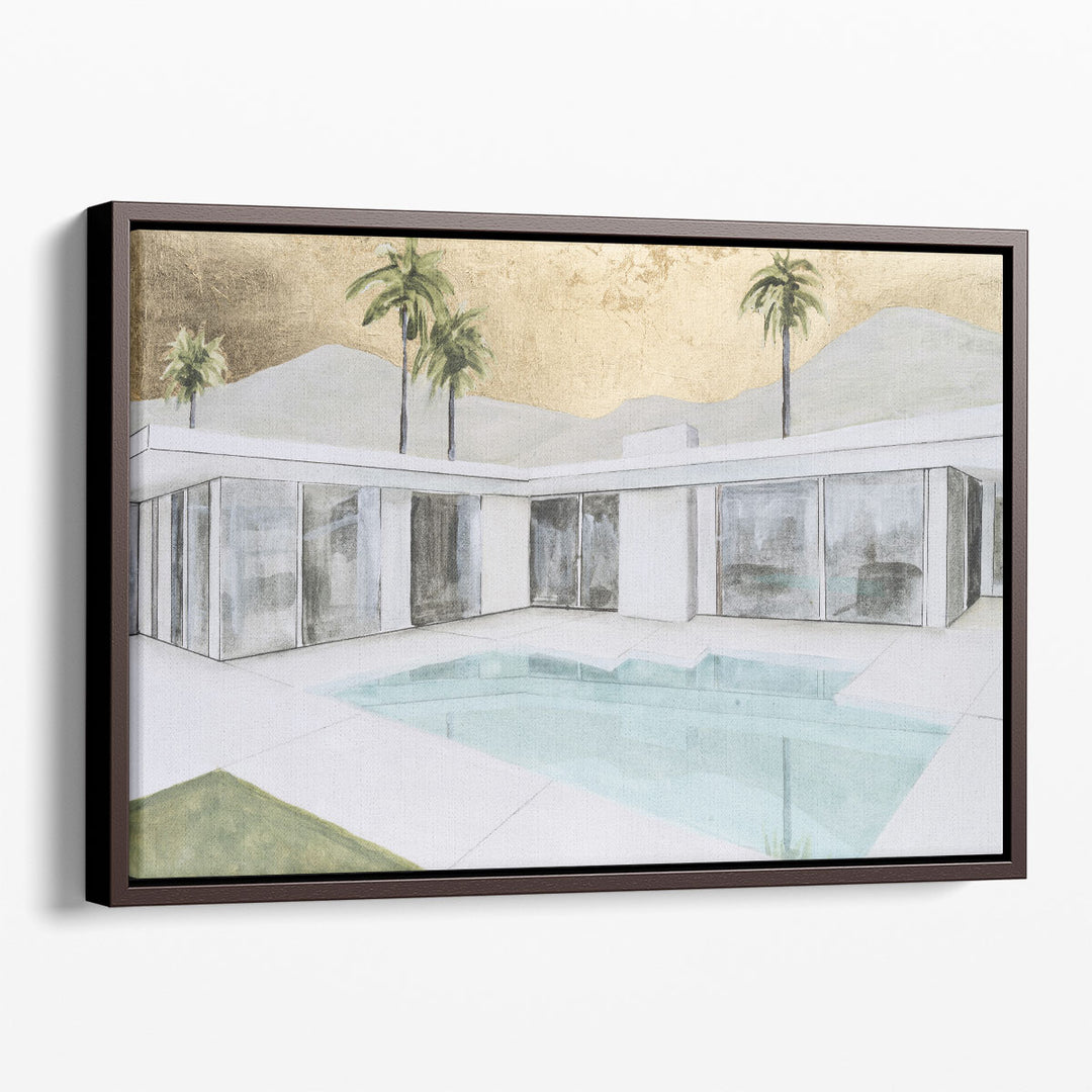 Mid-Century Metallic I - Canvas Print Wall Art