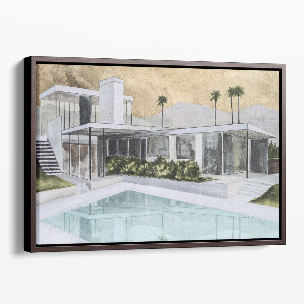 Mid-Century Metallic II - Canvas Print Wall Art