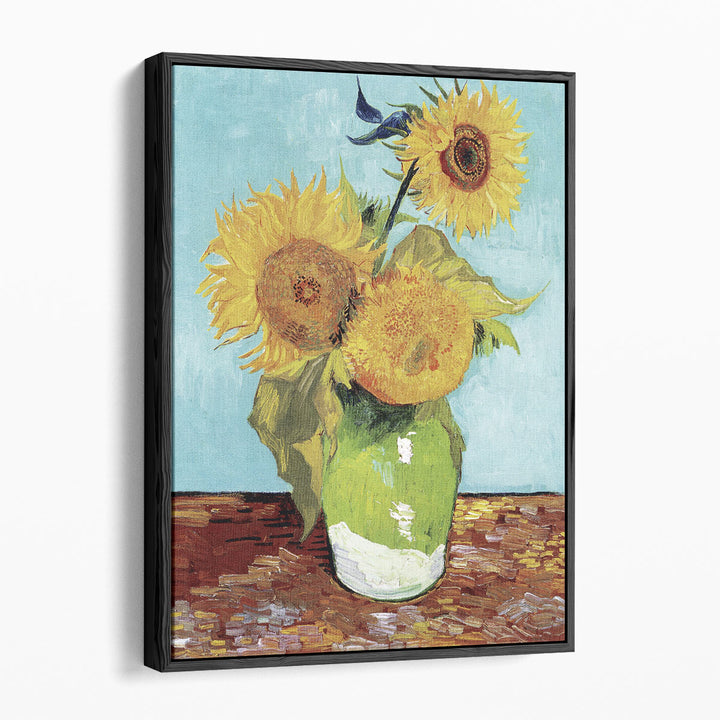Vase with Three Sunflowers, 1888 - Canvas Print Wall Art