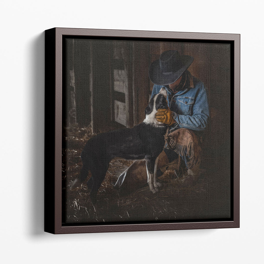 Cowboy_s Devotion - Canvas Print Wall Art