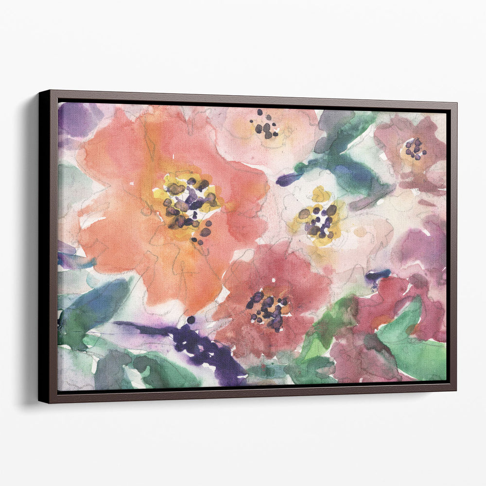 Floral Glamorous II - Canvas Print Wall Art