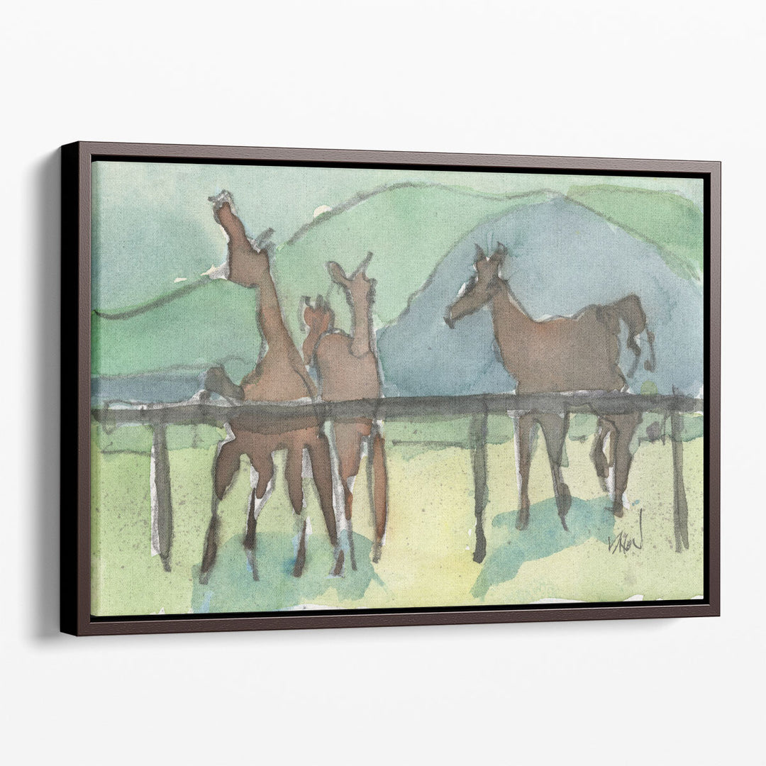 Horsin' Around I - Canvas Print Wall Art