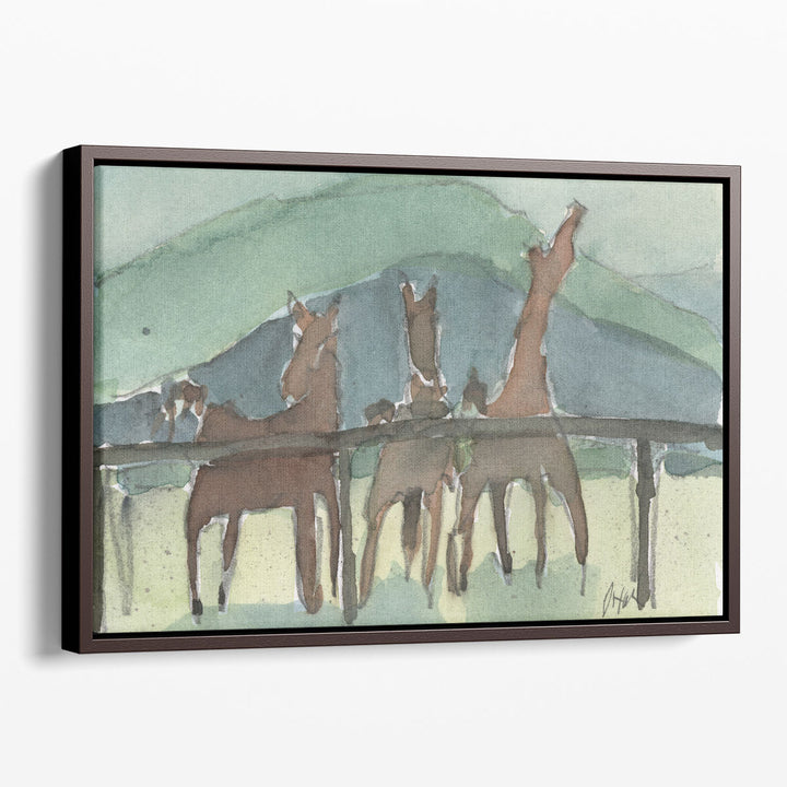 Horsin' Around II - Canvas Print Wall Art