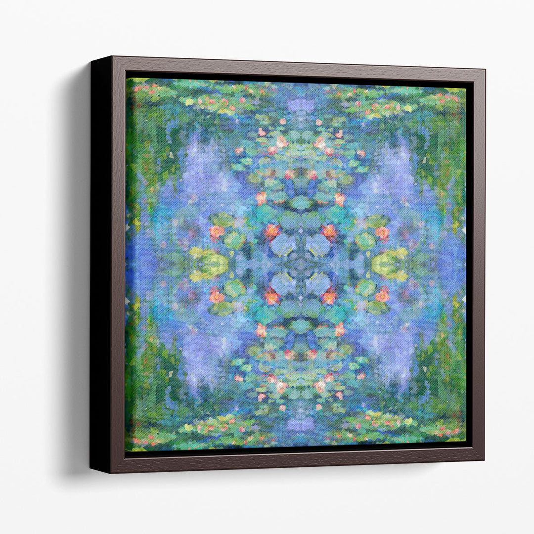 Kaleidoscopic Water Lillies III - Canvas Print Wall Art