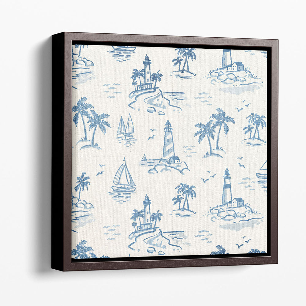 Lighthouse Toile I - Canvas Print Wall Art