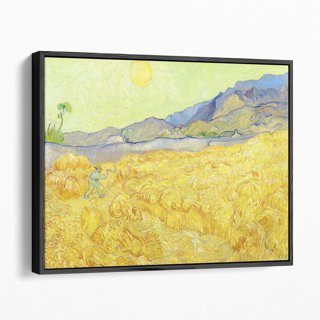 Wheatfield with a Reaper, 1889 - Canvas Print Wall Art