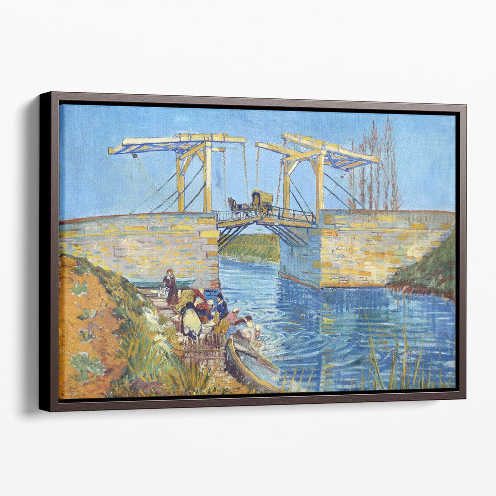 The Langlois Bridge at Arles with Women Washing, 1888 - Canvas Print Wall Art