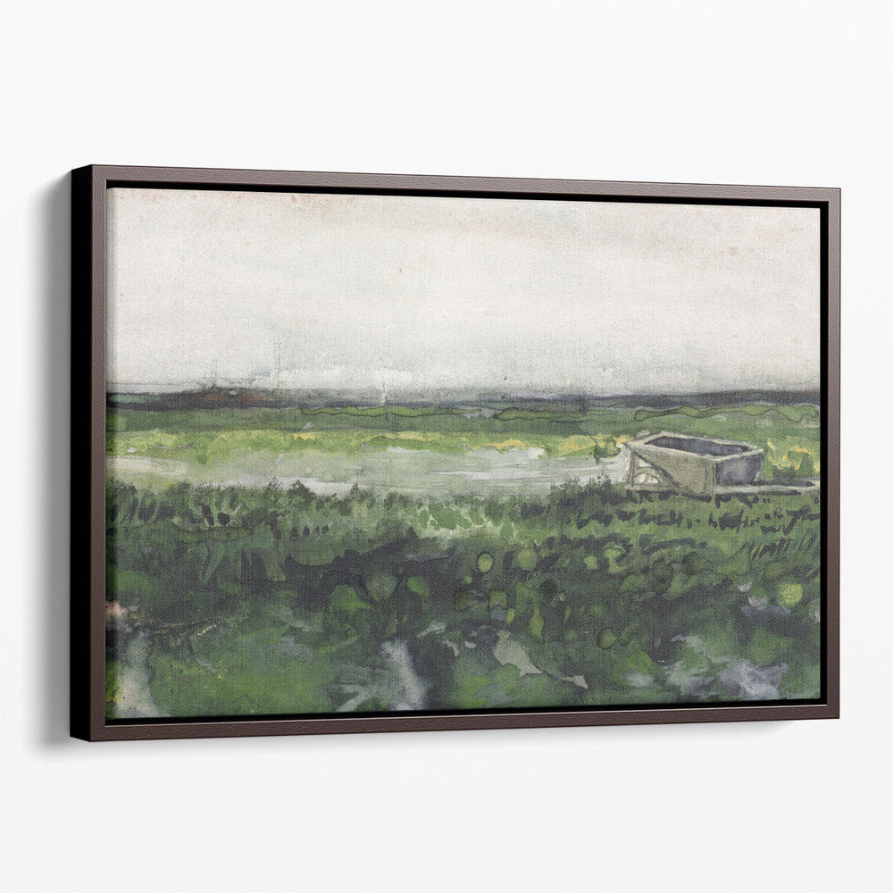 Landscape with Wheelbarrow, 1883 - Canvas Print Wall Art