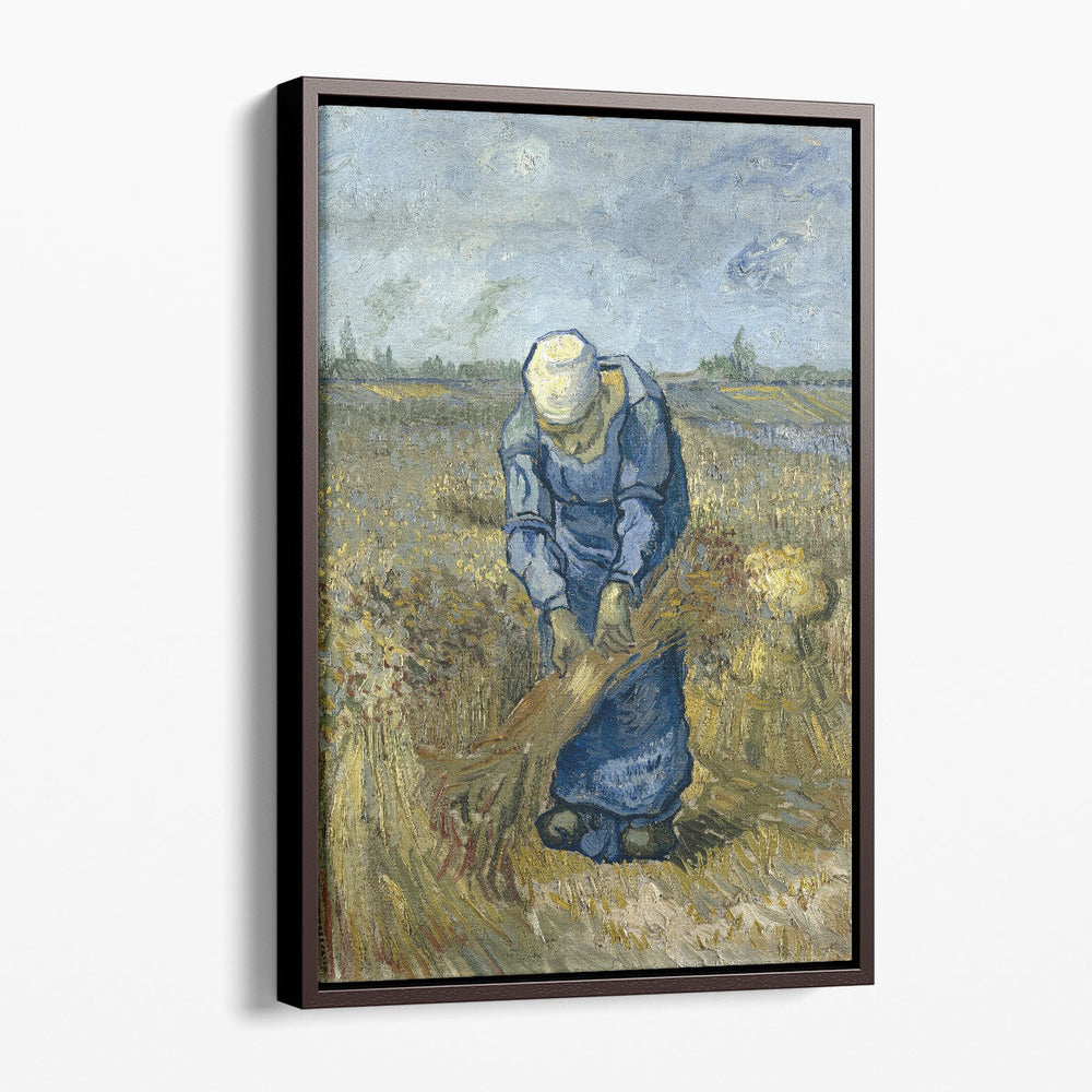 Peasant Woman Binding Sheaves, 1889 - Canvas Print Wall Art