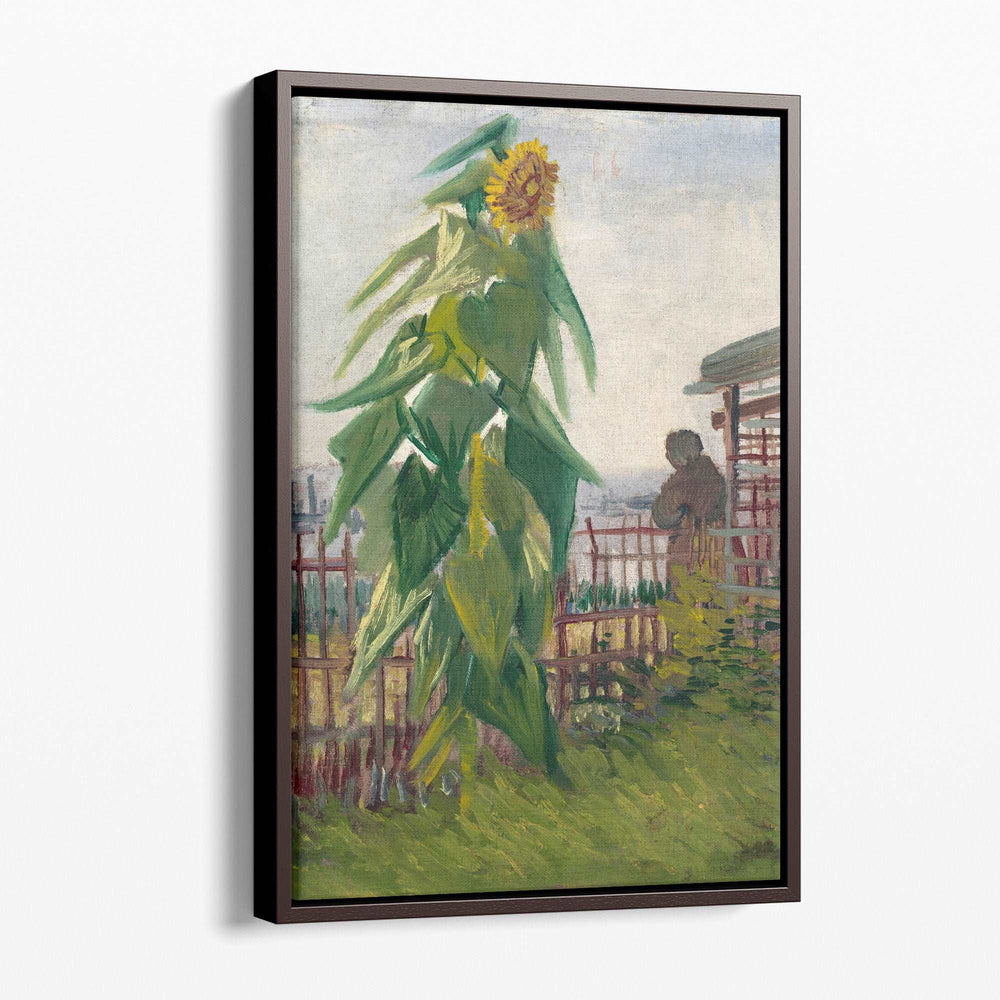 Allotment with Sunflower, 1887 - Canvas Print Wall Art