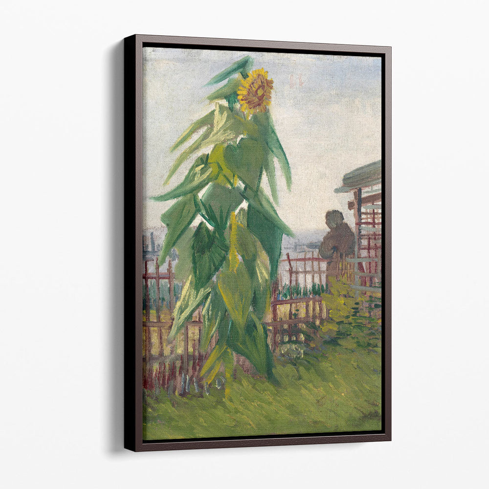 Allotment with Sunflower, 1887 - Canvas Print Wall Art