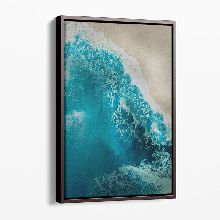 Bondi Beach Break Away Reef - Canvas Print Wall Art