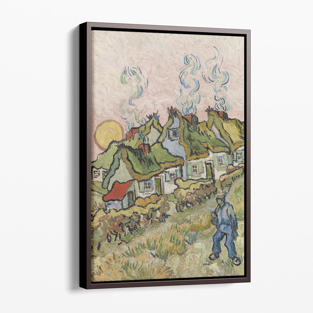 Houses and Figure, 1890 - Canvas Print Wall Art