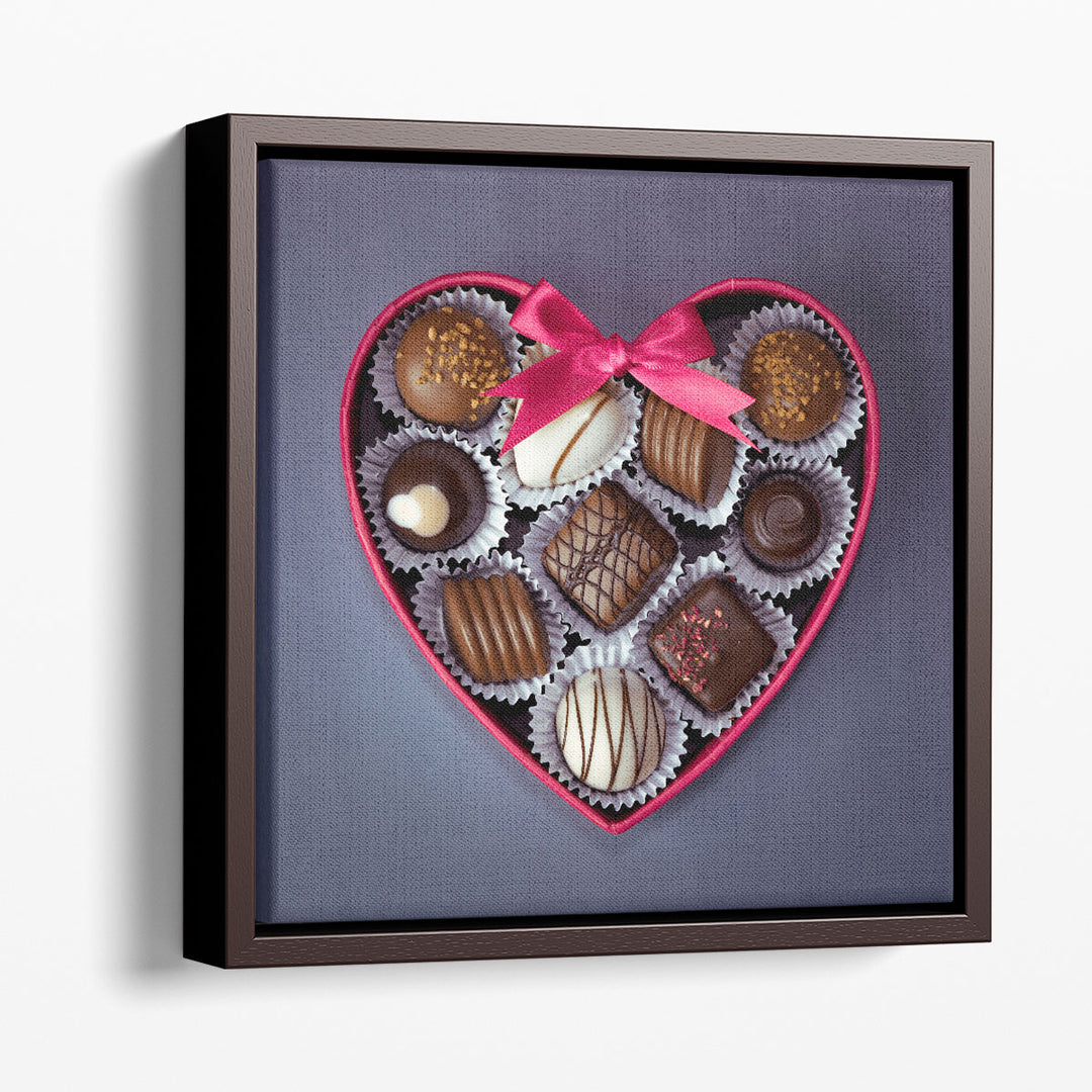 Chocolate Heart - Canvas Print Wall Art