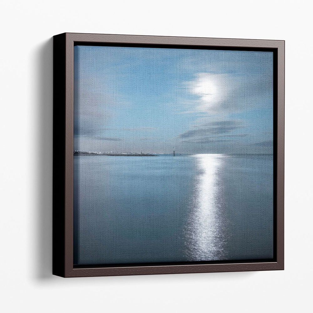 Tranquil Seascape with Horizon over Water - Canvas Print Wall Art