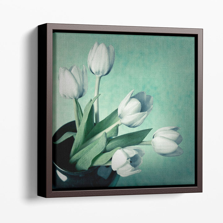 Tulips in a Vase - Canvas Print Wall Art