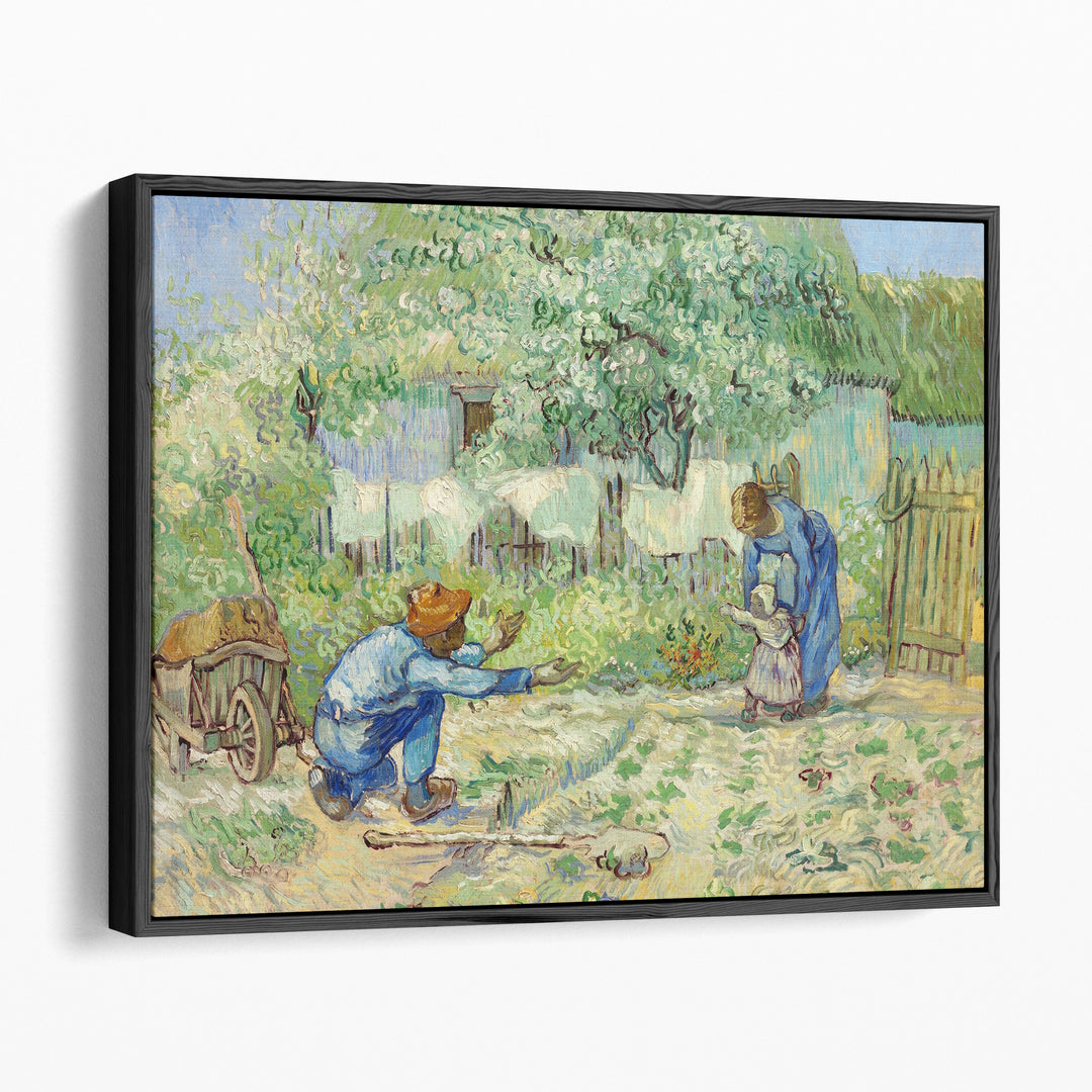 First Steps, after Millet, 1890 - Canvas Print Wall Art