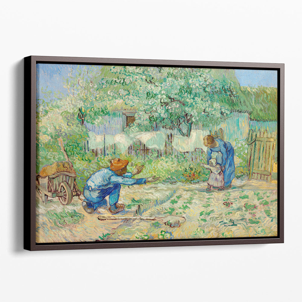 First Steps, after Millet, 1890 - Canvas Print Wall Art