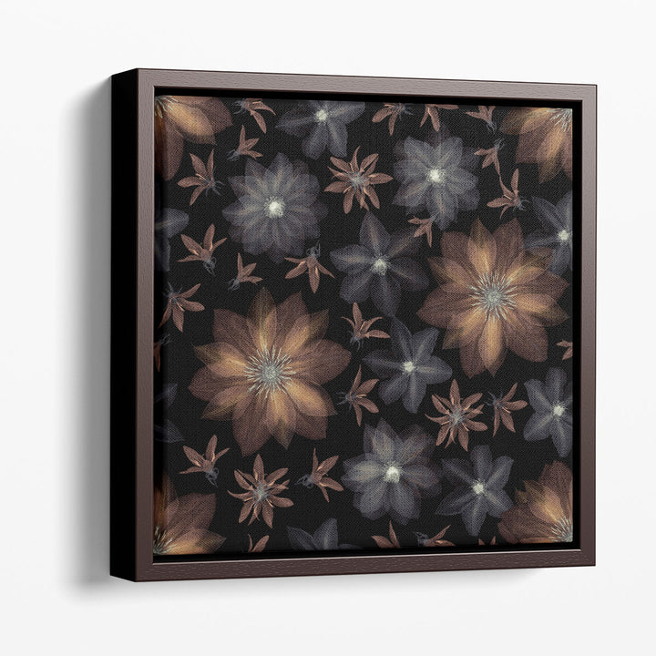 Clematis Flowers - Canvas Print Wall Art