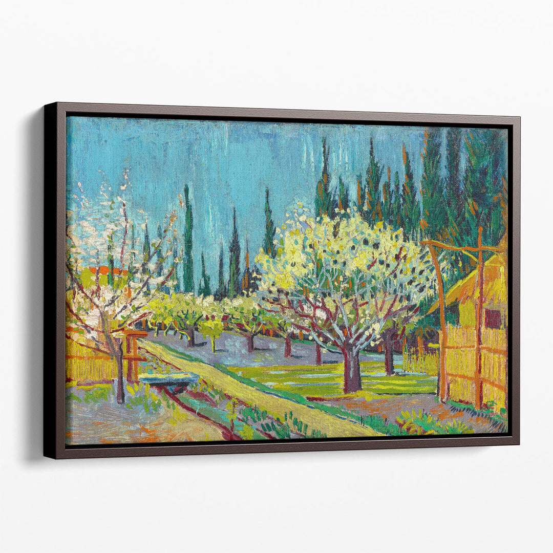 Orchard Bordered by Cypresses, 1888 - Canvas Print Wall Art