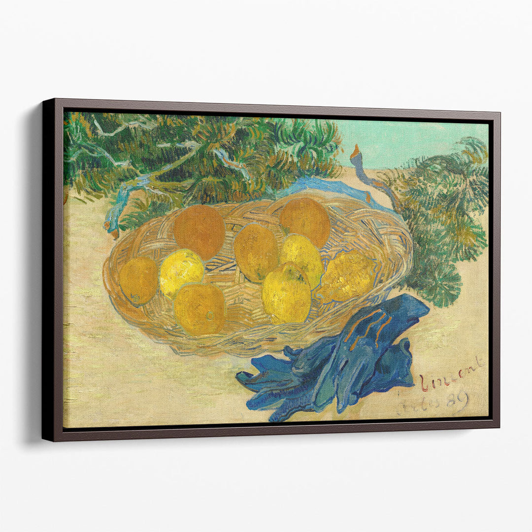 Still Life of Oranges and Lemons with Blue Gloves, 1889 - Canvas Print Wall Art