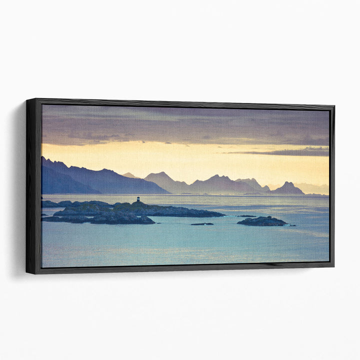 Norwegian fjord, Lofoten, Norway - Canvas Print Wall Art