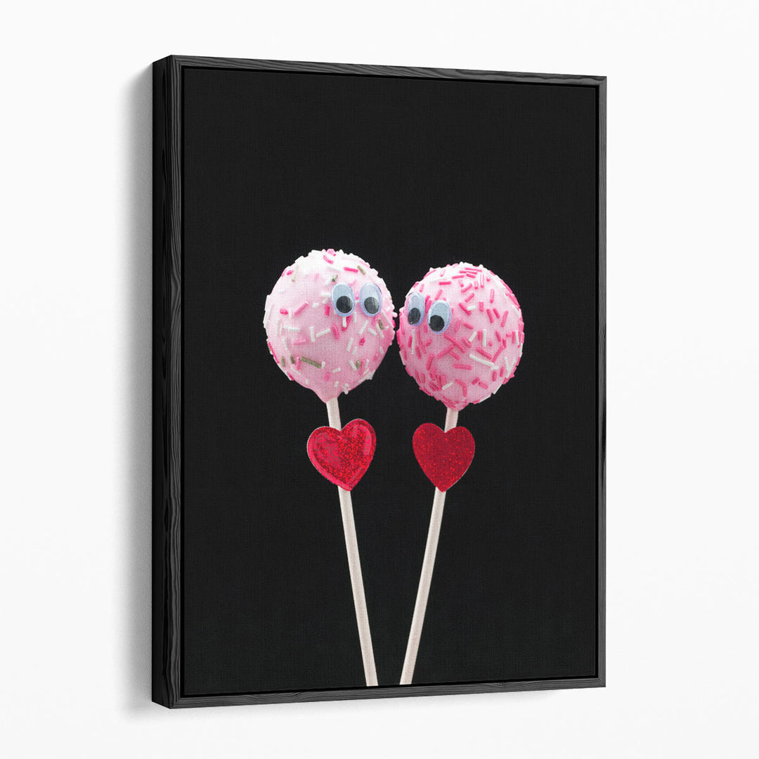 Lovely Popcake Couple - Canvas Print Wall Art