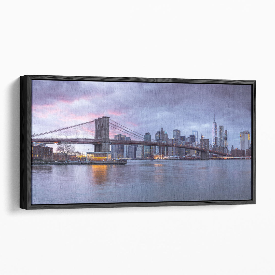 Brooklyn Bridge over East River, New York - Canvas Print Wall Art