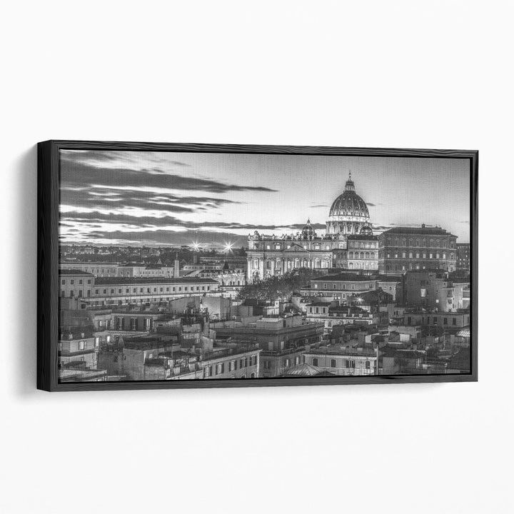 Vatican City with St. Peters Basilica, Rome - Canvas Print Wall Art