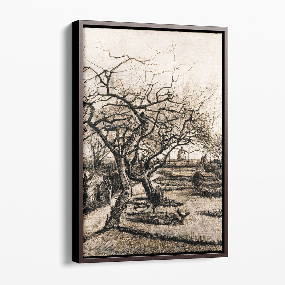 The Parsonage Garden at Nuenen in Winter, 1884 - Canvas Print Wall Art