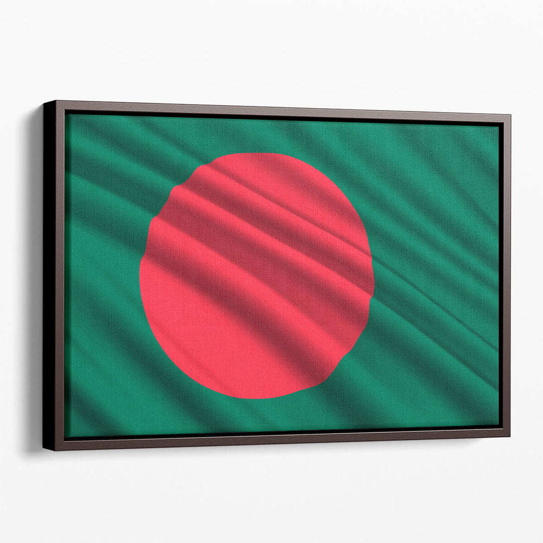 Bangladesh Flag Waving - Canvas Print Wall Art