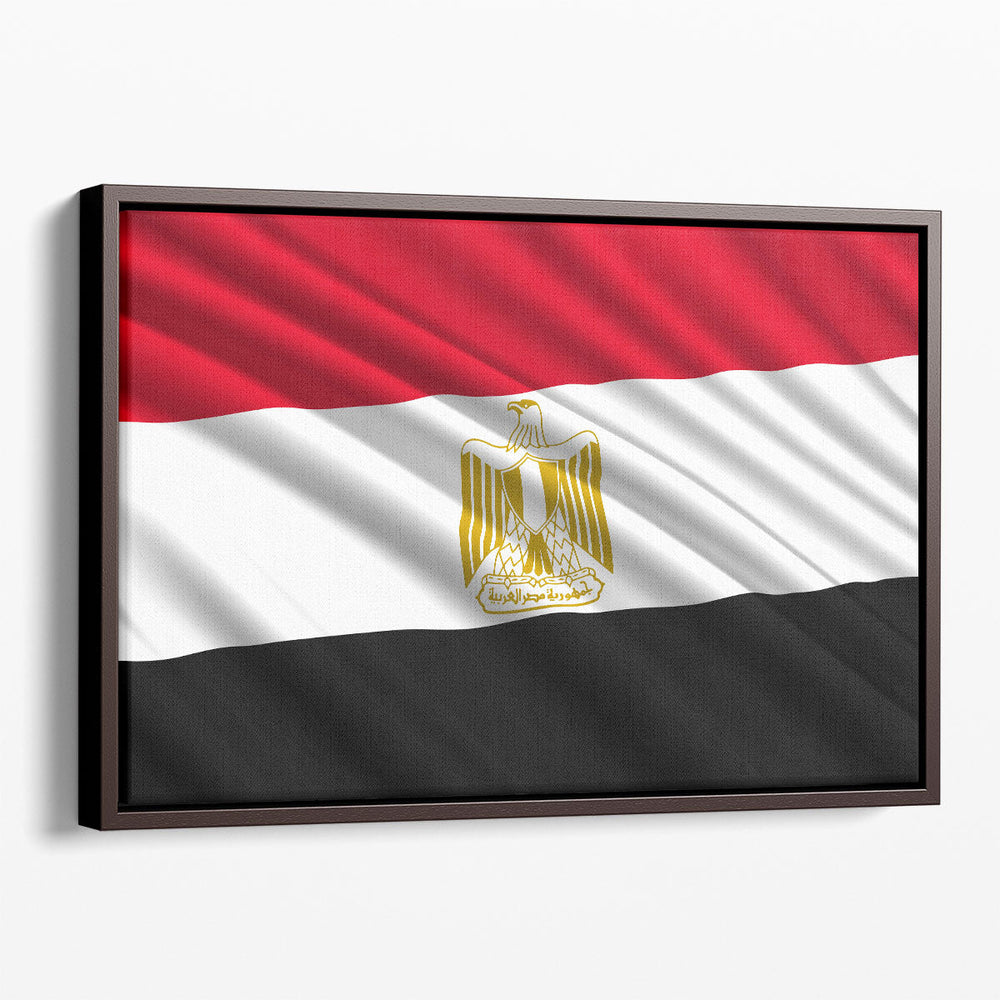 Egypt Flag Waving - Canvas Print Wall Art