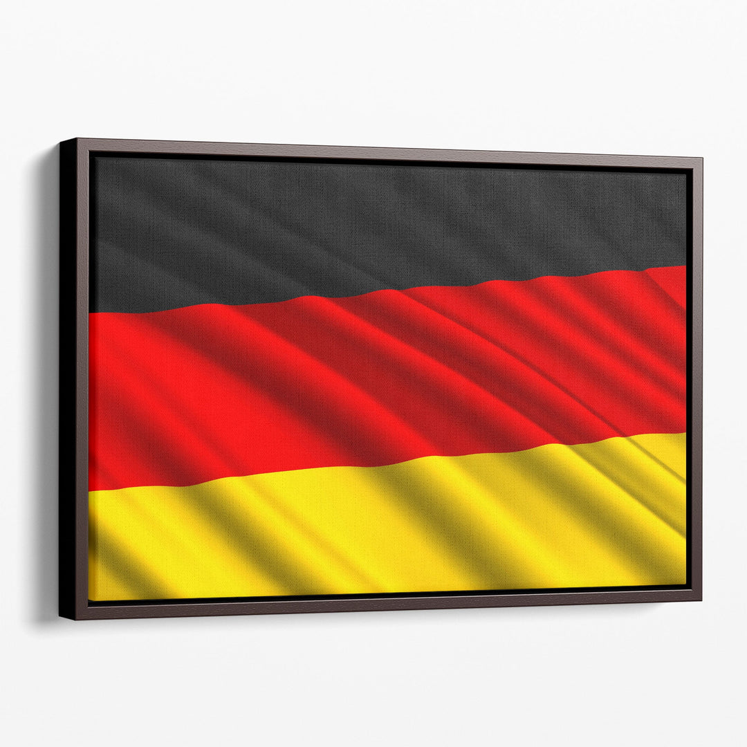 Germany Flag Waving - Canvas Print Wall Art