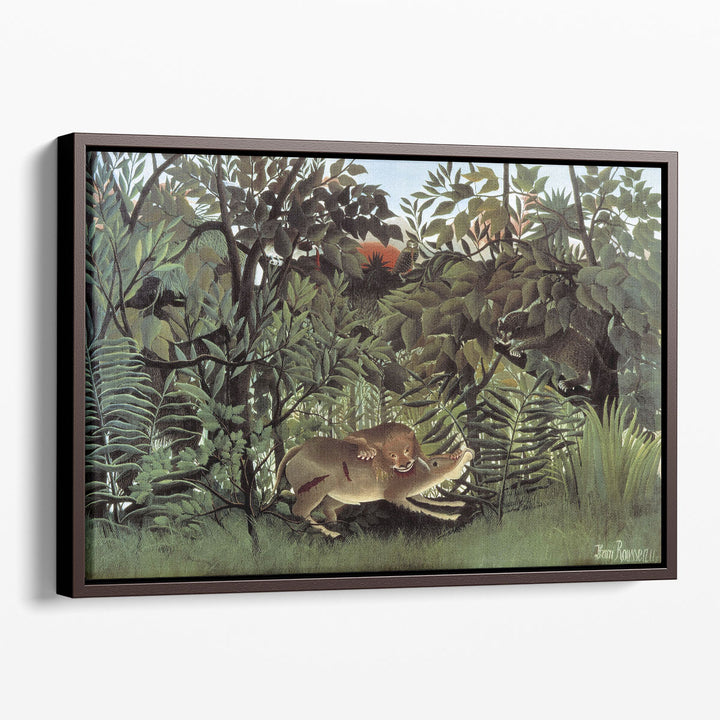 The Hungry Lion Throws Itself On The Antelope, 1905 - Canvas Print Wall Art