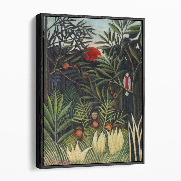 Monkeys and Parrot in the Virgin Forest, 1905-1906 - Canvas Print Wall Art
