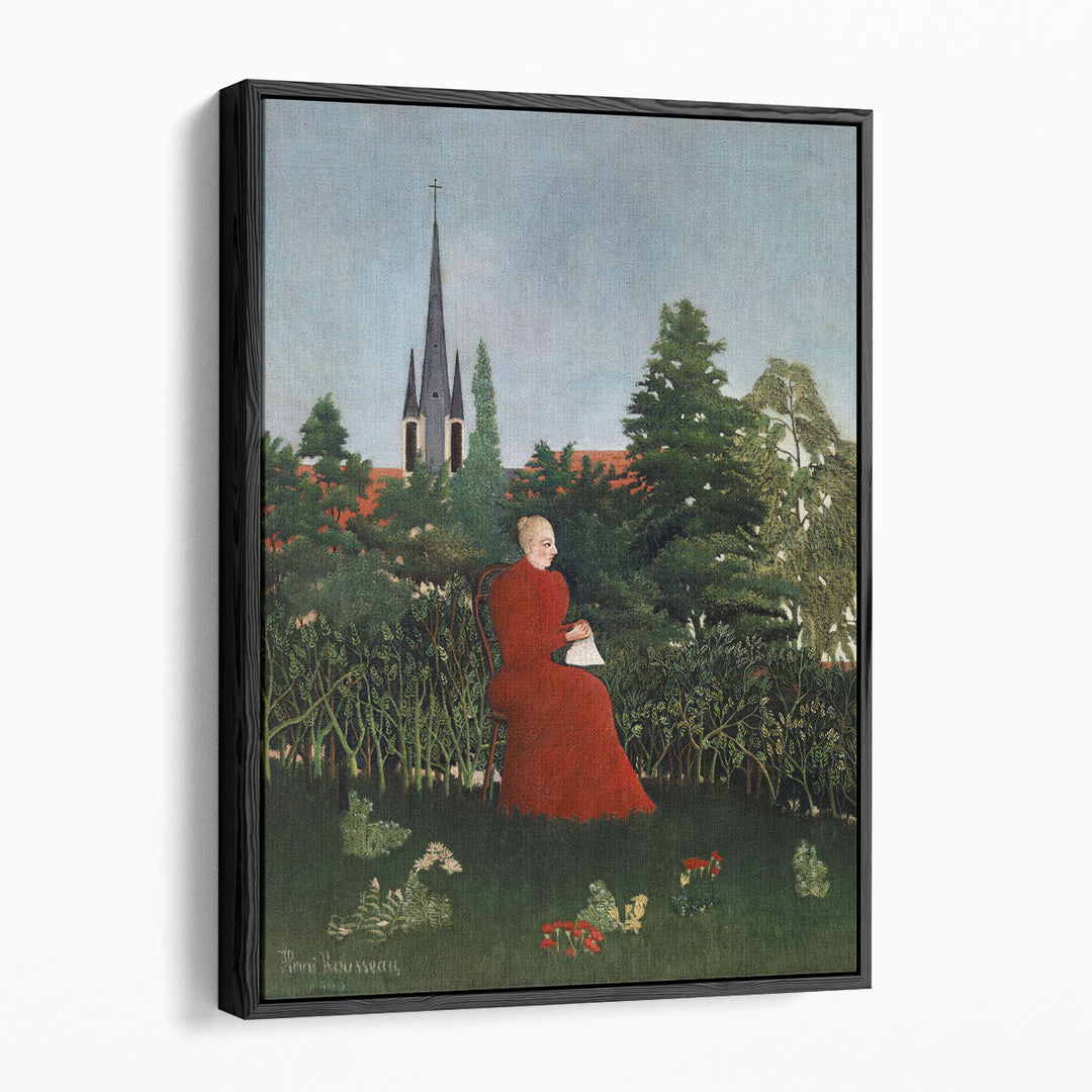 Portrait of a Woman in a Landscape, 1893-1896 - Canvas Print Wall Art