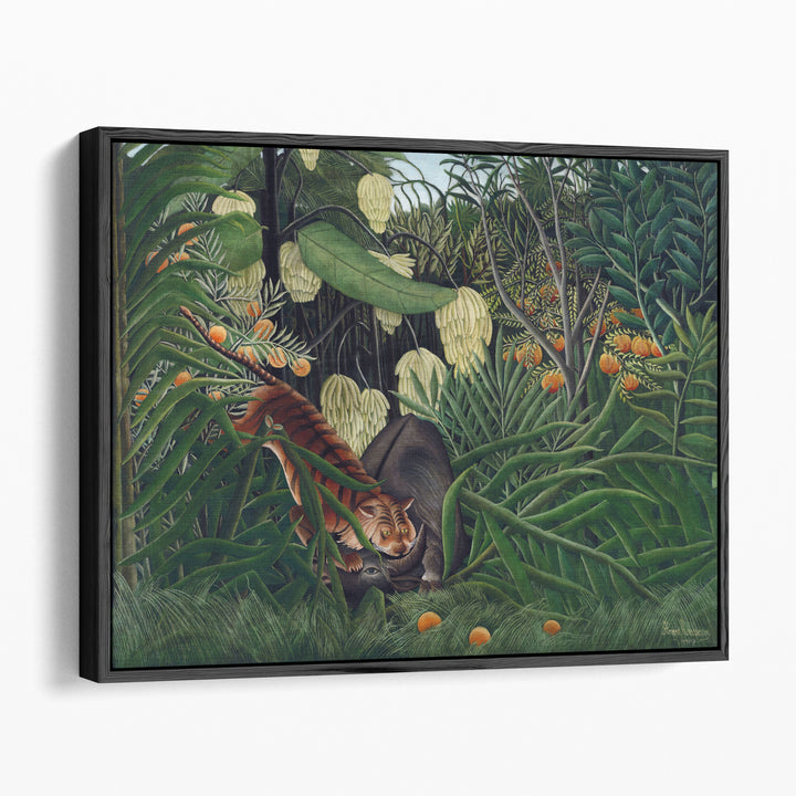 Fight between a Tiger and a Buffalo, 1908 - Canvas Print Wall Art